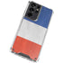 French Flag Distressed Galaxy S21 Ultra 5G Clear Case